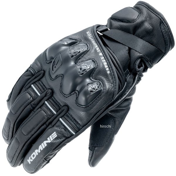 【メーカー在庫あり】 コミネ KOMINE 秋冬モデル レザープロテクトウォームグローブHG 黒 Lサイズ GK-854 HD店