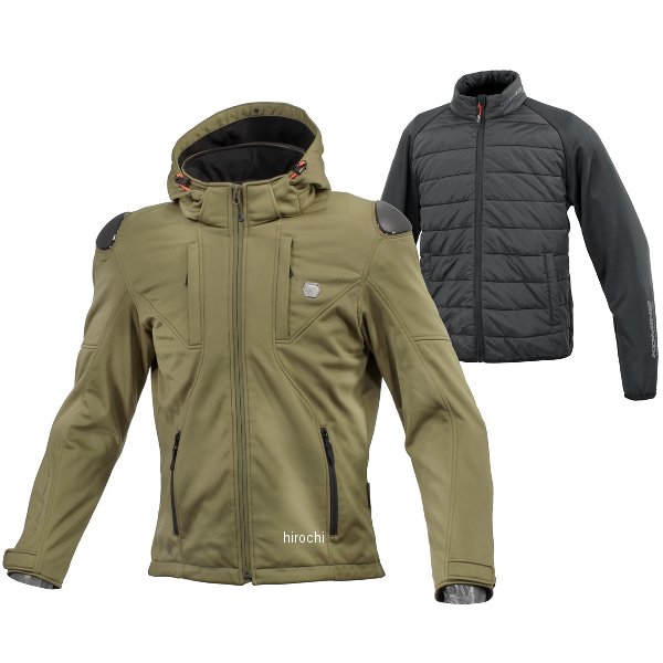 【メーカー在庫あり】 コミネ KOMINE 秋冬モデル ハイプロテクトソフトシェルシステムパーカセット オ..