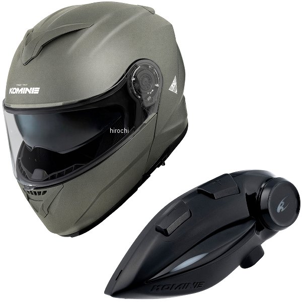 【メーカー在庫あり】 HK-171+i コミネ KOMINE フルフェイスヘルメット&モーターサイクルインターカム ガンメタル Mサイズ HK-171 + i HD店