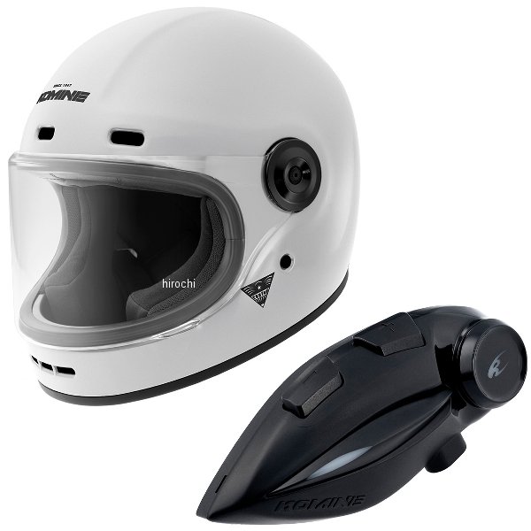 【メーカー在庫あり】 HK-190+i コミネ KOMINE フルフェイスヘルメット&モーターサイクルインターカム パールホワイト Lサイズ HK-190 + i HD店