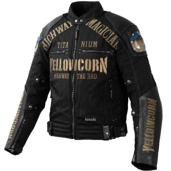 イエローコーン YeLLOW CORN 秋冬モデル ウィンタージャケット 黒/ゴールド Mサイズ YB-4309 HD店(2)