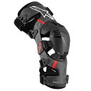 【メーカー在庫あり】 アルパインスターズ スーパーテック RK-10 プラズマニーブレイス 左右セット 黒/赤 Lサイズ D3233 HD店(2)