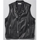 カドヤ KADOYA 2024年秋冬モデル レザーベスト LEATHER RIDERS VEST 黒 Sサイズ 0525 HD店