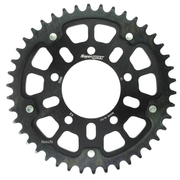 【メーカー在庫あり】 スーパースプロックス SUPERSPROX リアスプロケット ステルス 530-42T 黒 RST-7090:42-BLK HD店