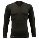 【メーカー在庫あり】 サーモワン ThermOne TO19 Vネック長袖 メンズ 黒 Lサイズ 26100001 HD店