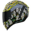 アイコン ICON 2024年モデル フルフェイスヘルメット AIRFORM DEAD SERIOUS 黒 XLサイズ 0101-17442 HD店(2)
