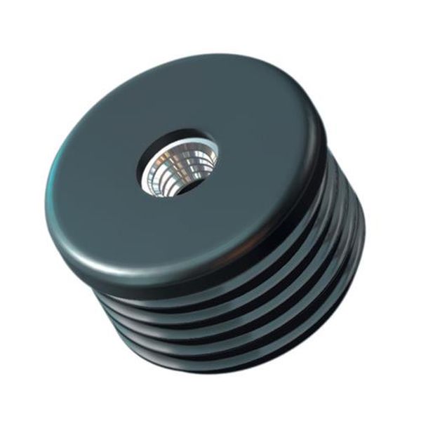 【メーカー在庫あり】 エスコ ESCO φ25mm/M 6 丸型ブッシング (20個/黒) EA983FP-254 HD店