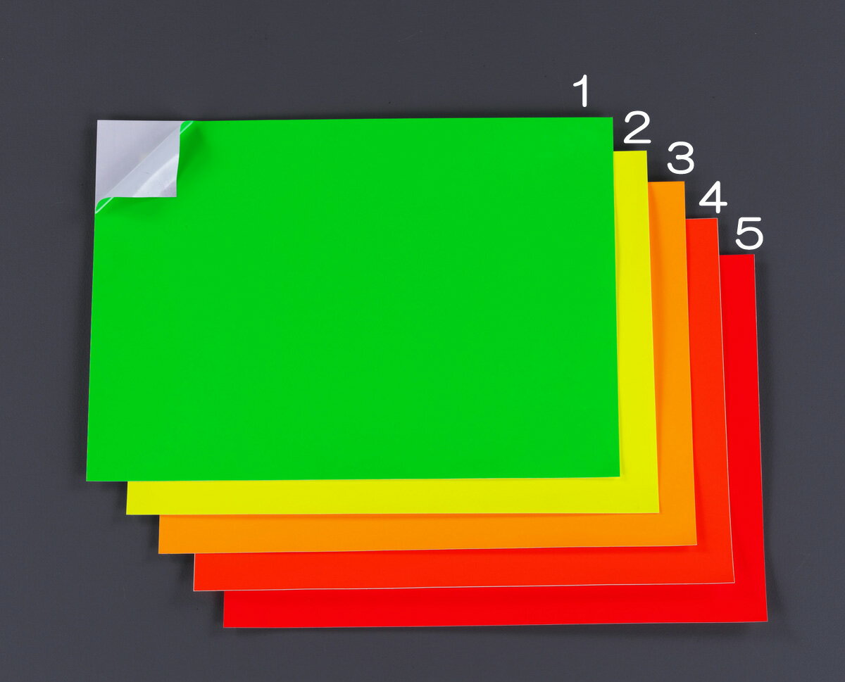 【メーカー在庫あり】 エスコ ESCO 297x210mm 蛍光粘着シート レモンイエロー 000012245209 JP