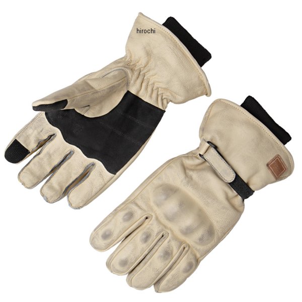 Winter Gloves - 【メーカー在庫あり】 デグナー DEGNER ウィンターレザーグローブ アイボリー Lサイズ WG-50 HD店