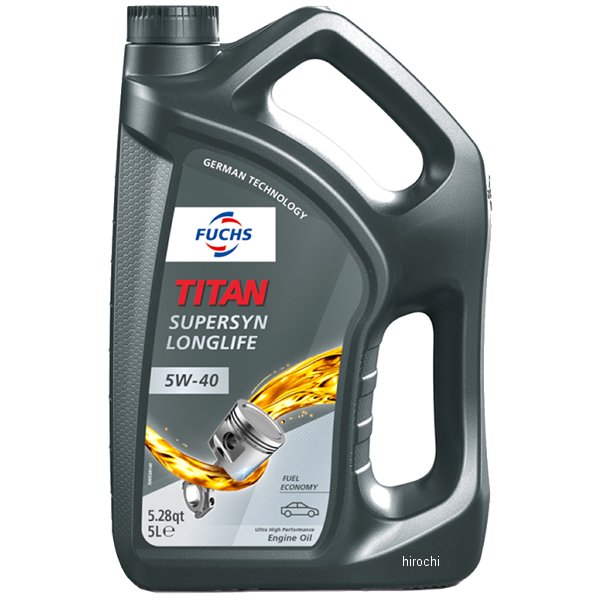 フックス FUCHS エンジンオイル TITAN SUPERSYN LONGLIFE SAE 5W-40 5L A602719805 HD店