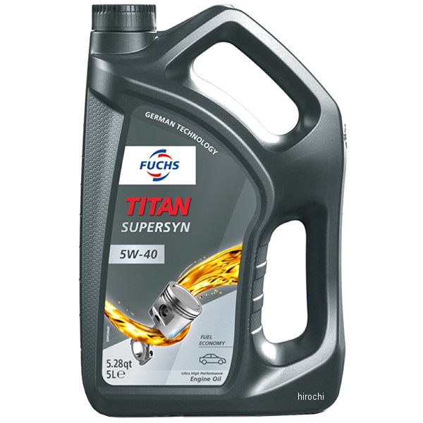 フックス FUCHS エンジンオイル TITAN SUPERSYN 5W-40 5L A602003232 HD店