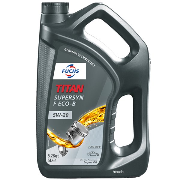 フックス FUCHS エンジンオイル TITAN SUPERSYN F ECO-B 5W-20 5L A602007599 HD店