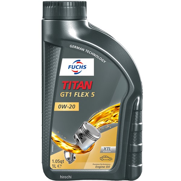 フックス FUCHS エンジンオイル TITAN GT1 FLEX 5 0W-20 1L A602007742 HD店