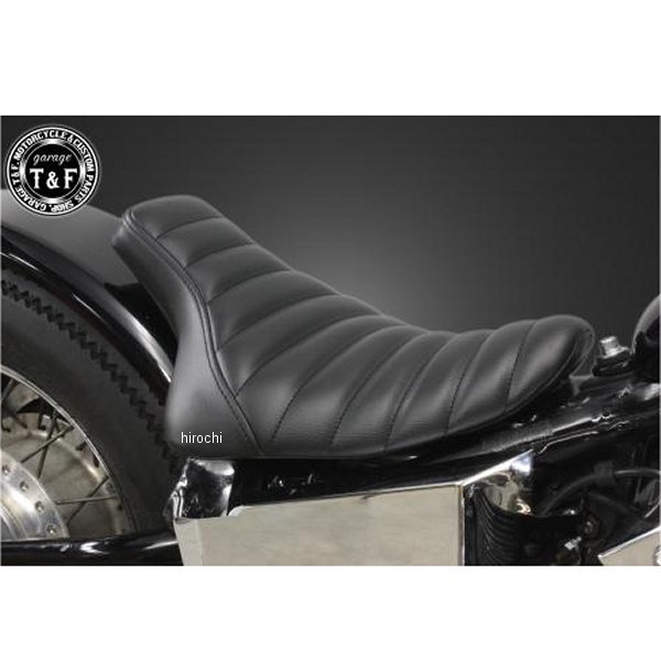 ガレージT＆F シングルシート フラットフェンダー専用 スティード400 (タックロール)ブラック 608101 HD店