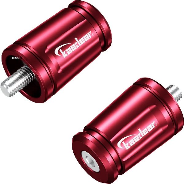 カエディア Kaedear 可変バーエンド ホンダ、ヤマハ、スズキ、M6 レッド KDR-BE1-HYSM6-R HD店