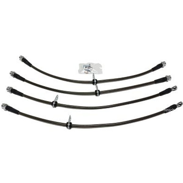 【USA在庫あり】 AMS ステンレススチール ブレーキライン (4 Lines) 08年-15年 三菱 EVO X amsAMS.04.01.0004-1 HD店