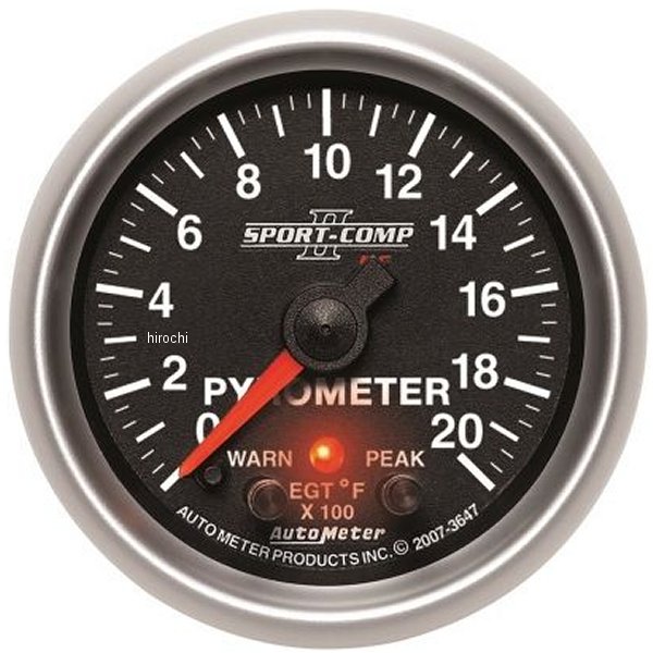 オートメーター Autometer Elite 52.4mm パイロメーター atm3647 HD店