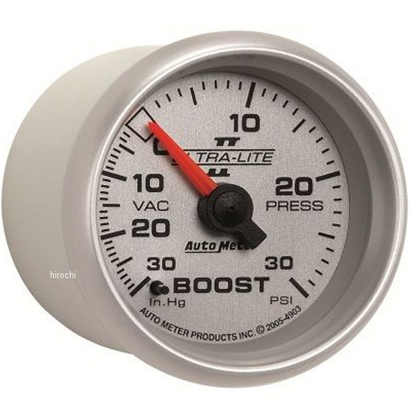 オートメーター Autometer Ultra-Lite II 52mm 30 PSI メカニカル ブーストゲージ atm4903 HD店