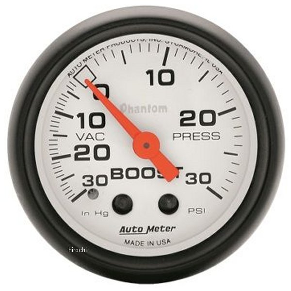  オートメーター Autometer Phantom 52mm 30 PSI メカニカル ブーストゲージ atm5703 HD店