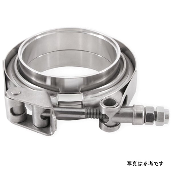 【USA在庫あり】 Mishimoto ステンレススチール Vバンドクランプ 3.5in. 88.9mm misMMCLAMP-VS-35 HD店