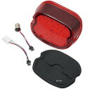【USA在庫あり】 DRAG LEDテールライト ロープロファイル 赤レンズ ナンバー灯無し 2010-0774 HD店