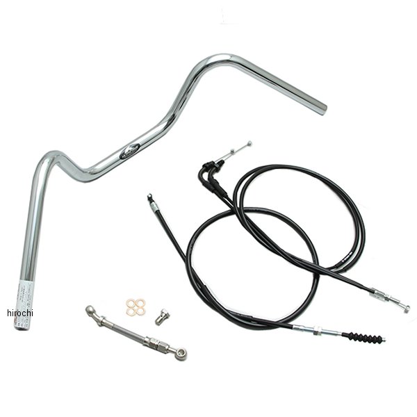 ハリケーン 140フォワードアップ ハンドルセット23年 ホンダ GB350(8BL-NC59)カラー:クロームメッキハンドルと必要なケーブル＆ホースSETハンドル穴開け加工が必要付属:スロットルケーブル、クラッチケーブル、ブレーキホース※ブレーキホースは、ABS車用ジョイント仕様H041-040C楽天 HD店