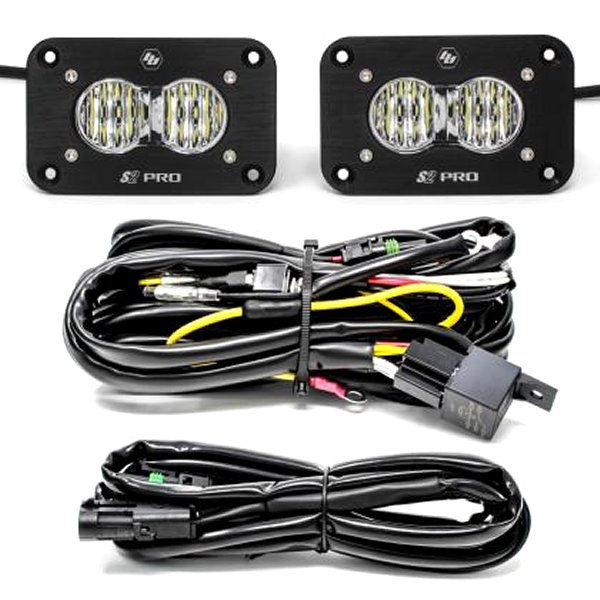 【USA在庫あり】 Baja Designs S2 Pro Wide Cornering 2個 Flush Mount LED ライト Pod キット baj487807 HD店