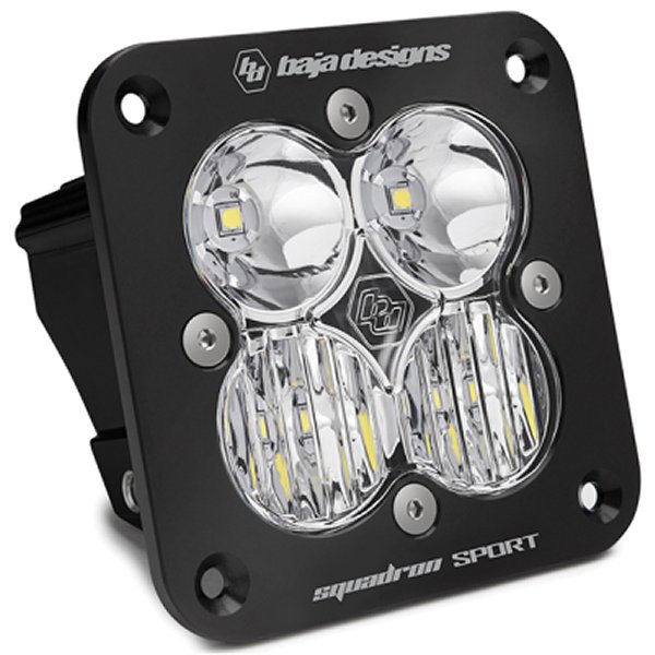 【USA在庫あり】 Baja Designs Squadron Sport Driving/Combo Pattern Flush Mount ブラック LED Light Pod - Clear baj551003 HD店