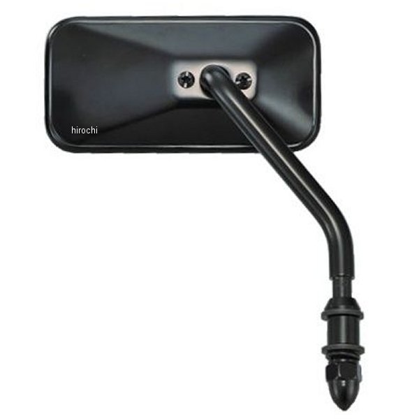 【メーカー在庫あり】 キジマ ステムミラー スクエアタイプ 右 黒 HD-07194 HD店