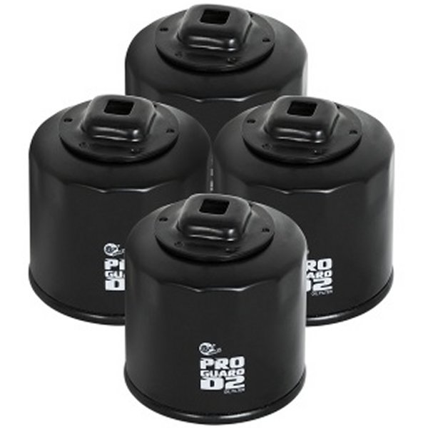  aFe Pro GUARD D2 オイルフィルター 02-17 ニッサン Cars L4/ 04-17 スバル Cars H4 (4 Pack) afe44-LF017-MB HD店