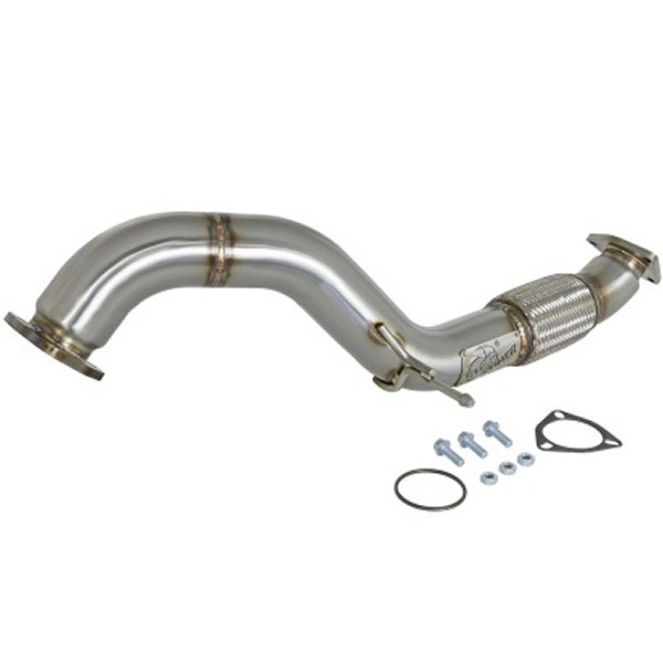 【USA在庫あり】 aFe Twisted Steel 3in リア Down-Pipe/Mid Pipe 2017+ ホンダ Civic Type R I4 2.0L (t) afe49-36617 HD店