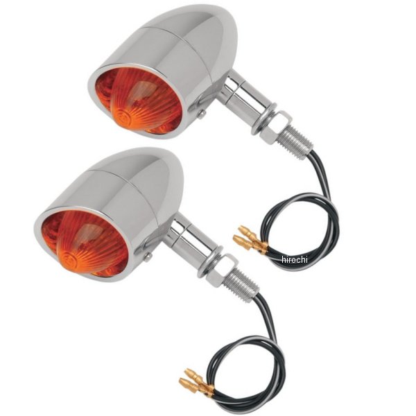 【USA在庫あり】 DRAG ウインカー ミニレトロ スタッド取付 クローム 2040-0279 HD店