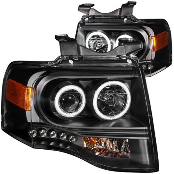 ANZO 2007-2014 Ford Expedition Projector Headlights w/ Halo Blackメーカー：ANZOメーカー品番：111113・掲載画像は、カタログより抜粋した参考画像となっております。ご不安...