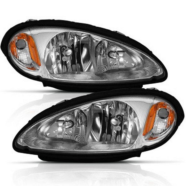  ANZO 2001-2005 Chrysler Pt Cruiser Crystal Headlight クローム Amber (OE) anz111472 HD店