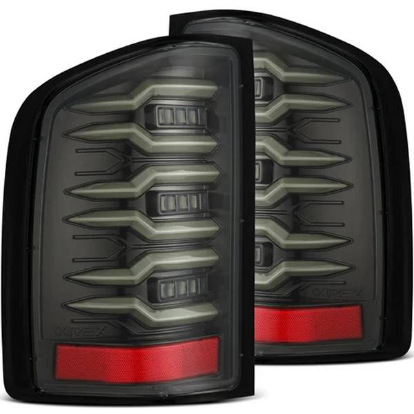  AlphaRex LUXXシリーズ LED テールライト アルファブラック 07年-13年 シボレー Silverado 1500 arx620090 HD店