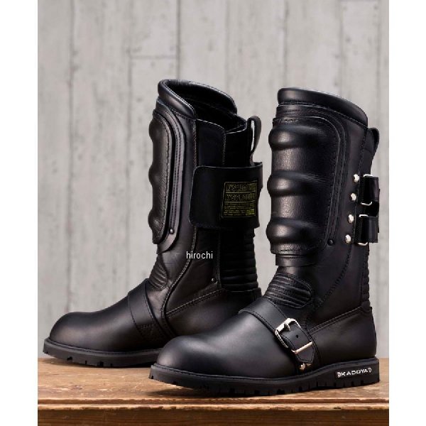 4312 カドヤ KADOYA ライディングブーツ BLACK SHIELD 黒 24.5cm NO4312-0BK24.5 HD店