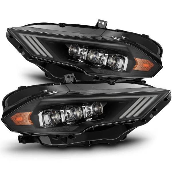  AlphaRex NOVAシリーズ LED プロジェクターヘッドライト ブラック 18年-22年 フォード Mustang arx880258 HD店