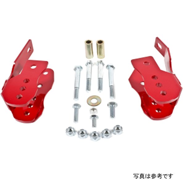  BMR 05-14 S197 Mustang Bolt-On コントロールアーム Relocation ブラケット レッド bmrCAB005R HD店