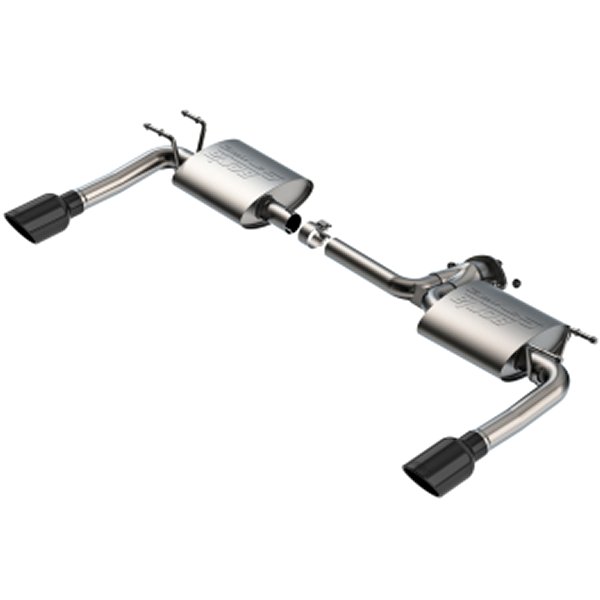  Borla 19年-23年 マツダ 3 NA / 21年-23年 マツダ 3 Turbo S-Type Axle Back Exhaust w/ 4in ブラック Tips bor11982BC HD店