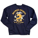 【メーカー在庫あり】 ビルトウェル Biltwell COVERED クルーネックスウェット ネイビー Mサイズ 8122-133-003 HD店