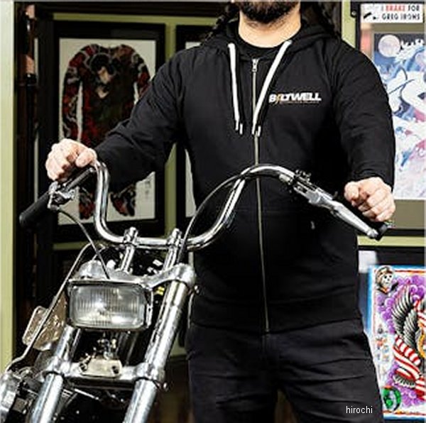 【メーカー在庫あり】 ビルトウェル Biltwell BOLTS ジップパーカー 黒 XLサイズ 8...