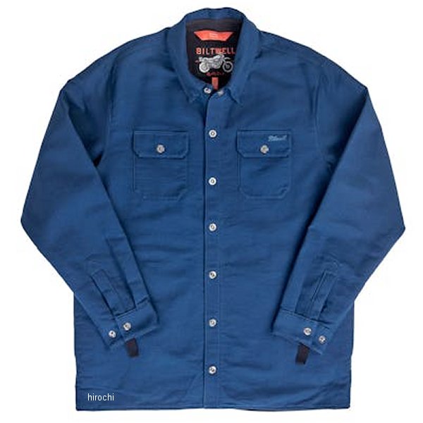 【メーカー在庫あり】 ビルトウェル Biltwell EL DORADO シャツジャケット ネイビー XLサイズ 8129-122-005 HD店(2.0)