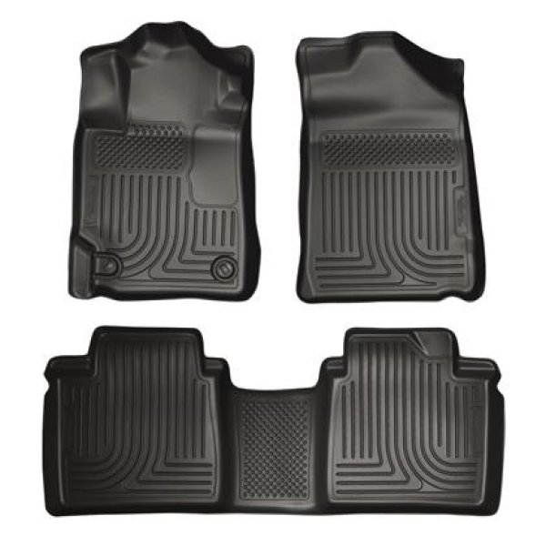 【USA在庫あり】 Husky Liners 07年-11年 トヨタ Camry (All) WeatherBeater Combo ブラック フロアライナー (One Piece for 2nd Row) hsl98511 HD店