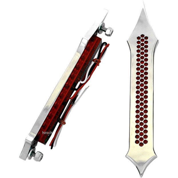 【USA在庫あり】 アクトロニクス Accutronix LED サドルパック用 トライバル ドリルド 赤レンズ/クロー..