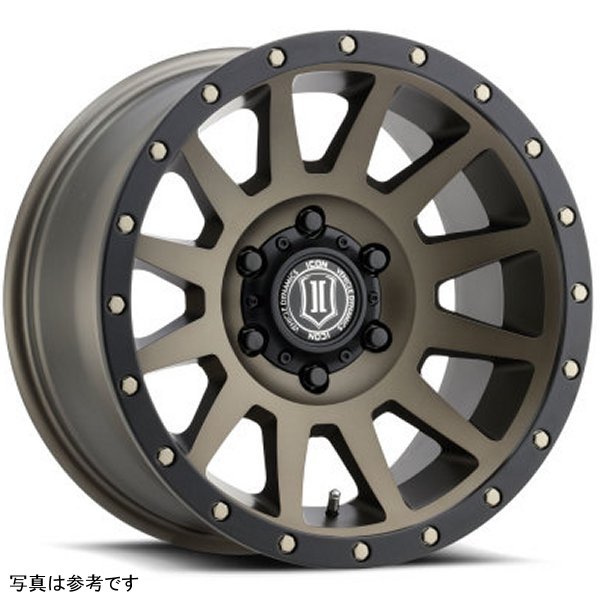 【USA在庫あり】 ICON Compression 17x8.5 6x5.5 25mm Offset 5.75in BS 95.1mm Bore Bronze Wheel ico2017859057BR HD店