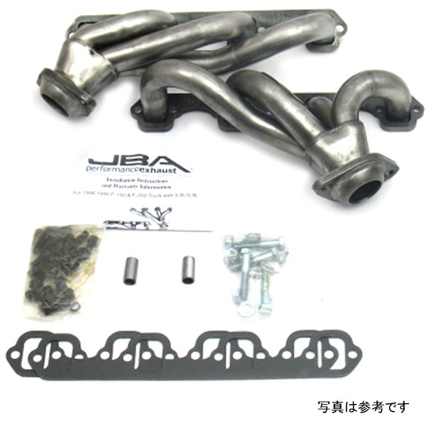  JBA 87年-95年 フォード F-150 5.0L SBF 1-1/2in Primary Raw 409SS Cat4Ward Header jba1627S HD店