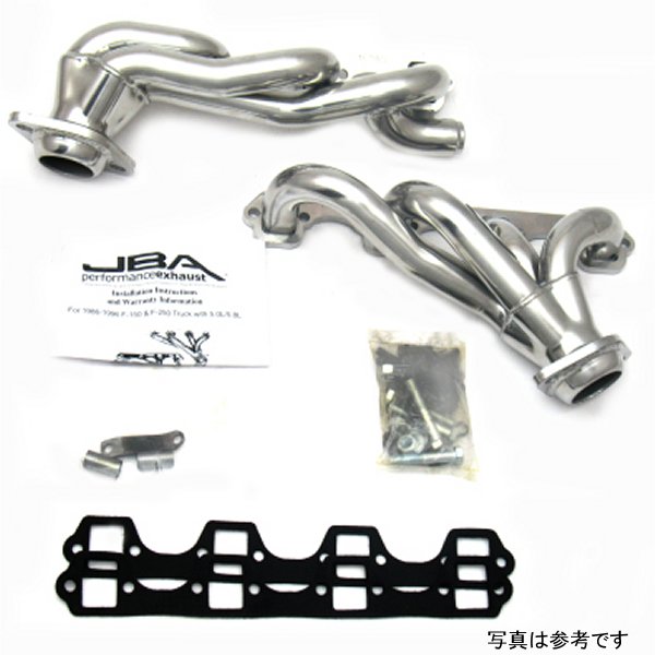  JBA 87年-96年 フォード F-150 5.8L SBF 1-5/8in Primary シルバー Ctd Cat4Ward Header jba1628SJS HD店