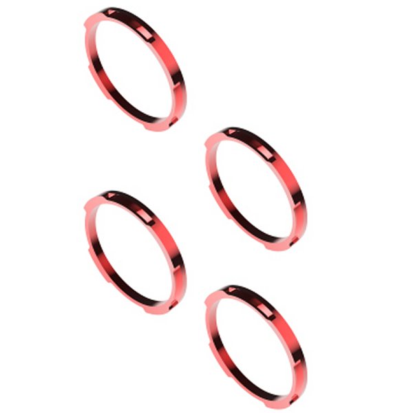  KC HiLiTES FLEX ERA LED ライト Bar Bezel キット for 10in. Segments - レッド kcl30579 HD店
