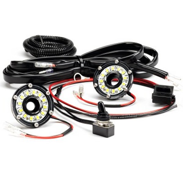  KC HiLiTES Cyclone 2in. LED Universal Under Hood Lighting Kit (Incl. 2 Cyclone Lights/Switch/Wiring) kcl355 HD店