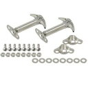 【USA在庫あり】 Kentrol 55-95 Jeep CJ/Wrangler YJ Hood Catch Pair - Polished Silver ke...